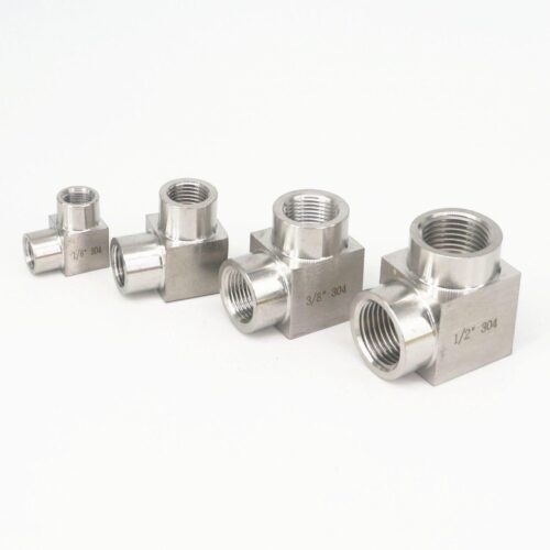 1/8" 1/4" 3/8" 1/2" 3/4" 1" BSP Eqaul Female Elbow 90 Deg 304 Stainless Steel Pipe Fitting Adapter Connector 357 PSI