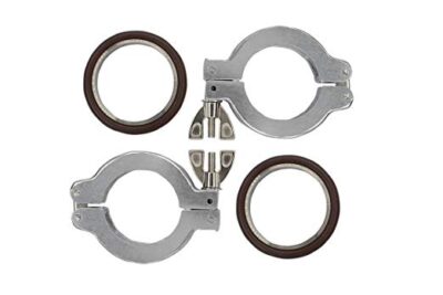 Lot of 4 set Aluminum Clamp NW25 KF25 with KF25 Centering Rings