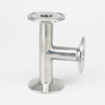 19mm O/D 304 Stainless Steel Ferrule Tee Connector Pipe Fitting Tri Clamp