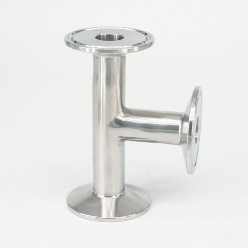19mm O/D 304 Stainless Steel Ferrule Tee Connector Pipe Fitting Tri Clamp