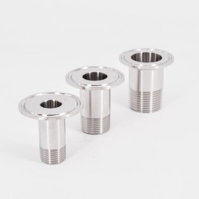 1/4" 3/8" 1/2" 3/4" 1" -4" BSPT Male x 0.5" 1.5" 2" 2.5" 3" Tri Clamp Thread Ferrule Coupler SUS 304 Stainless Sanitary Homebrew