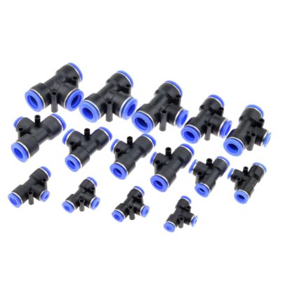 3 Way T shaped Tee Pneumatic Fittings