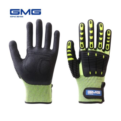 Heavey Duty Oil Proof Anti Impact Safety Gloves HPPE