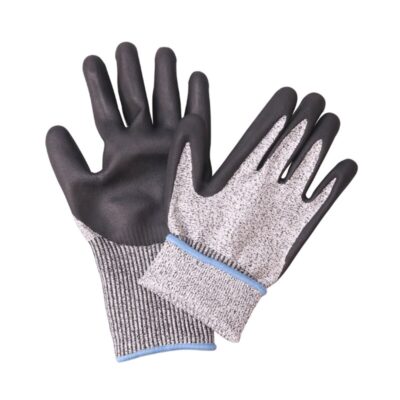 Cut Resistant HPPE Black Nitrile Safety Gloves